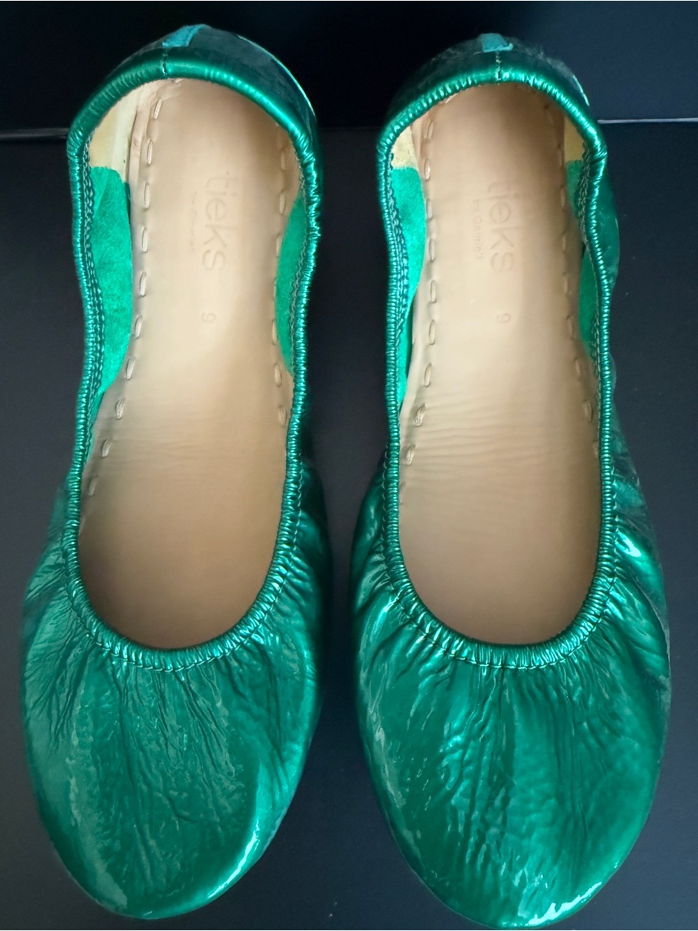 Tieks size 9 - Emerald Green - Picture 2 of 7